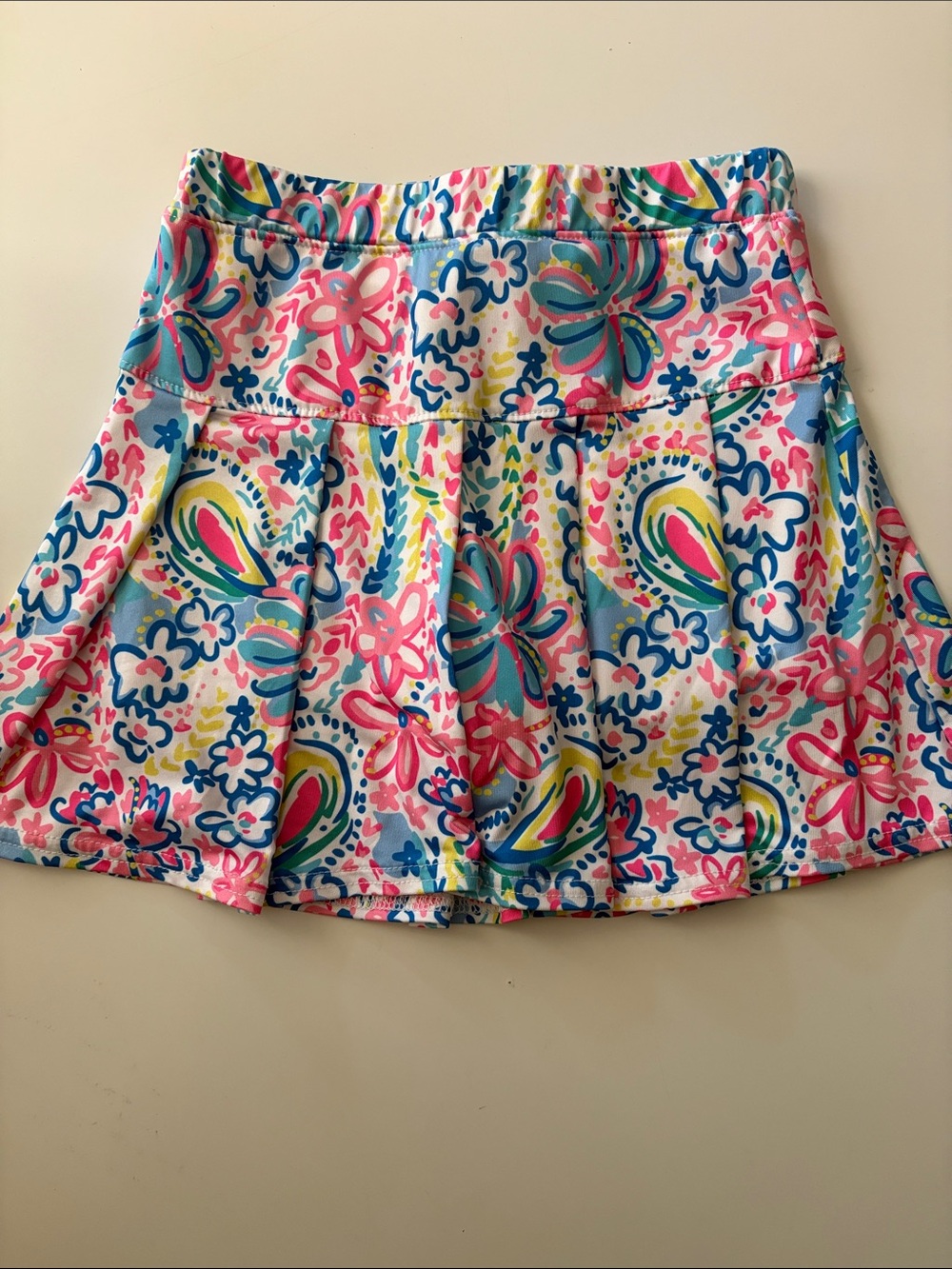 EUC CUTE Azarhia Floral Pink and Blue tennis skirt 8